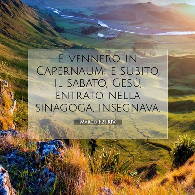 Marco 1:21 Versetto della Bibbia Spiegato
