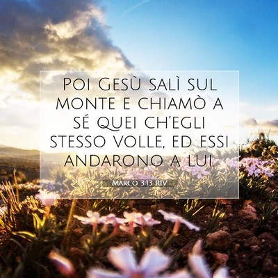 Marco 3:13 RIV Immagine del Versetto della Bibbia
