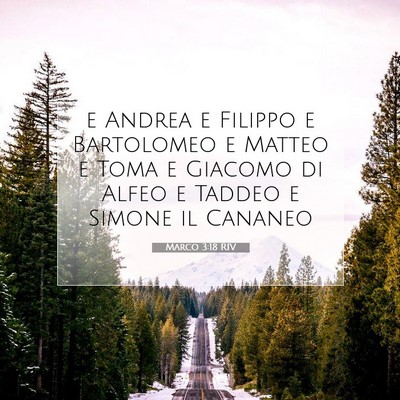 Marco 3:18 RIV Immagine del Versetto della Bibbia