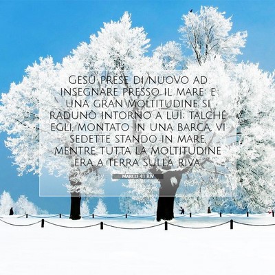 Marco 4:1 RIV Immagine del Versetto della Bibbia
