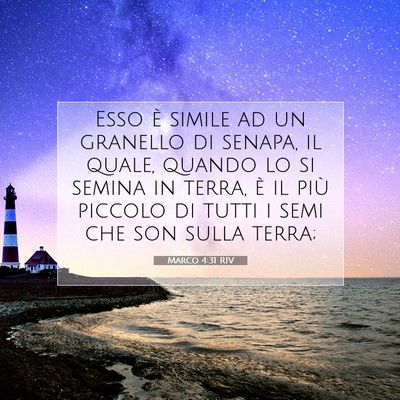 Marco 4:31 Versetto della Bibbia Spiegato