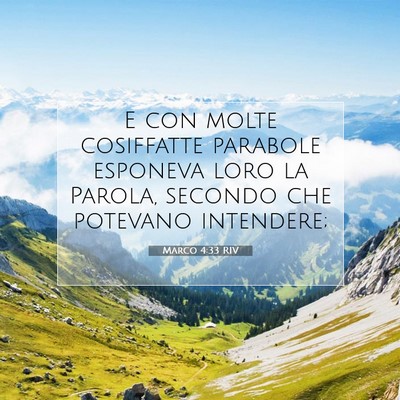 Marco 4:33 RIV Immagine del Versetto della Bibbia