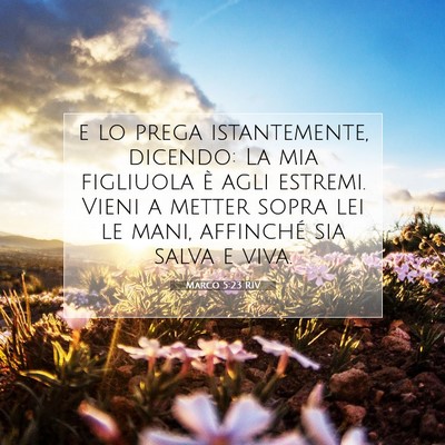 Marco 5:23 RIV Immagine del Versetto della Bibbia