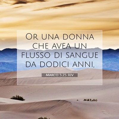 Marco 5:25 Versetto della Bibbia Spiegato