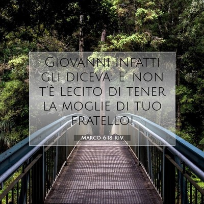 Marco 6:18 RIV Immagine del Versetto della Bibbia