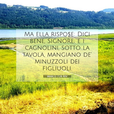 Marco 7:28 Versetto della Bibbia Spiegato