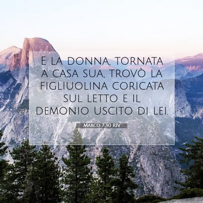 Marco 7:30 Versetto della Bibbia Spiegato