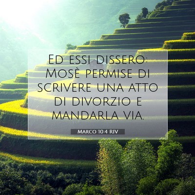 Marco 10:4 RIV Immagine del Versetto della Bibbia