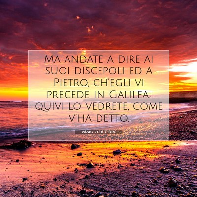 Marco 16:7 RIV Immagine del Versetto della Bibbia
