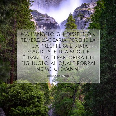 Luca 1:13 Versetto della Bibbia Spiegato