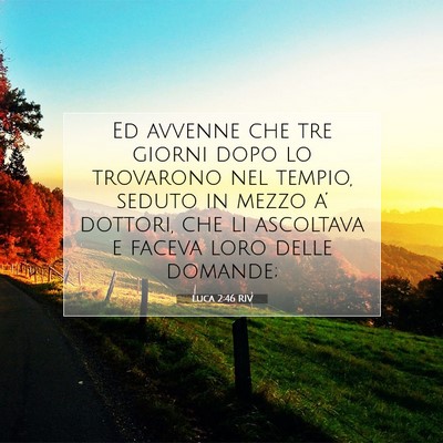 Luca 2:46 RIV Immagine del Versetto della Bibbia