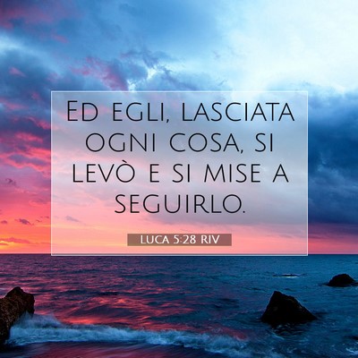 Luca 5:28 Versetto della Bibbia Spiegato