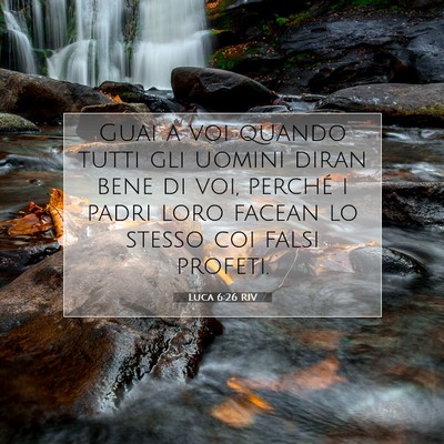 Luca 6:26 RIV Immagine del Versetto della Bibbia