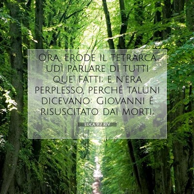 Luca 9:7 RIV Immagine del Versetto della Bibbia
