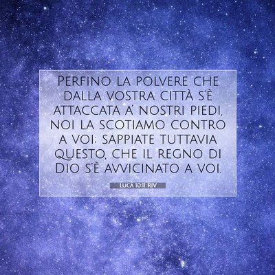Luca 10:11 Versetto della Bibbia Spiegato