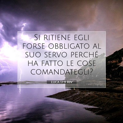 Luca 17:9 Versetto della Bibbia Spiegato