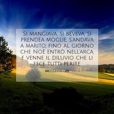 Luca 17:27 Versetto della Bibbia Spiegato