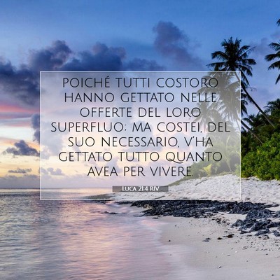 Luca 21:4 Versetto della Bibbia Spiegato