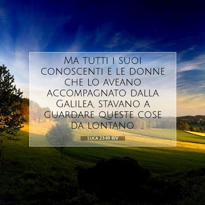 Luca 23:49 RIV Immagine del Versetto della Bibbia