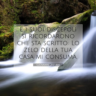 Giovanni 2:17 RIV Immagine del Versetto della Bibbia