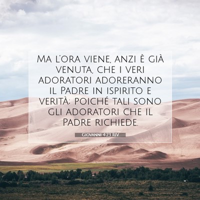 Giovanni 4:23 RIV Immagine del Versetto della Bibbia