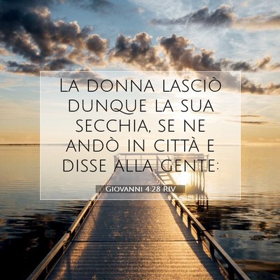 Giovanni 4:28 RIV Immagine del Versetto della Bibbia