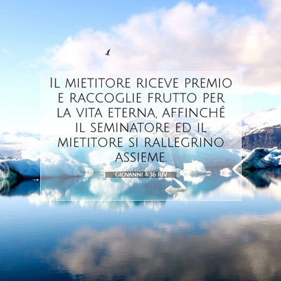 Giovanni 4:36 RIV Immagine del Versetto della Bibbia