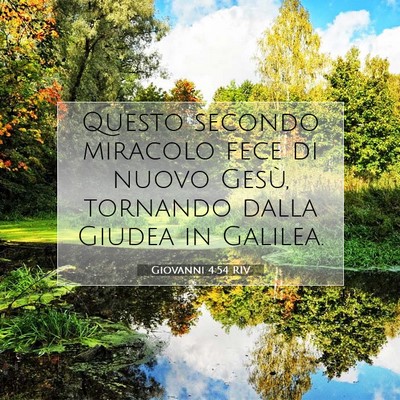 Giovanni 4:54 RIV Immagine del Versetto della Bibbia