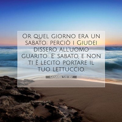Giovanni 5:10 Versetto della Bibbia Spiegato