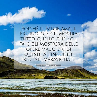 Giovanni 5:20 Versetto della Bibbia Spiegato