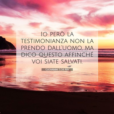 Giovanni 5:34 Versetto della Bibbia Spiegato