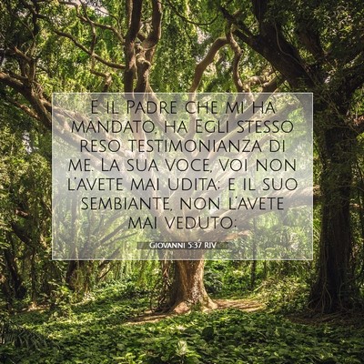 Giovanni 5:37 Versetto della Bibbia Spiegato