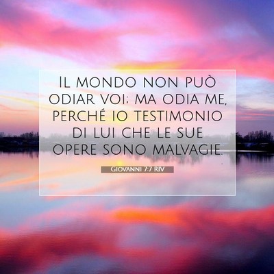 Giovanni 7:7 Versetto della Bibbia Spiegato