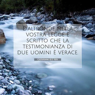 Giovanni 8:17 Versetto della Bibbia Spiegato