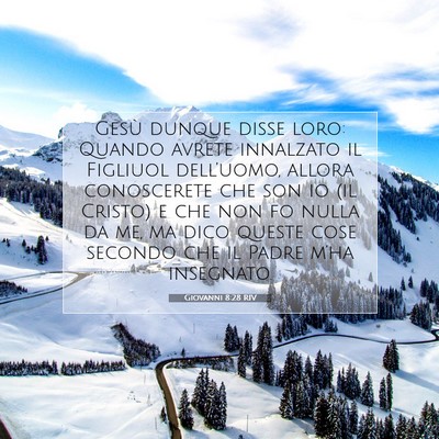 Giovanni 8:28 Versetto della Bibbia Spiegato