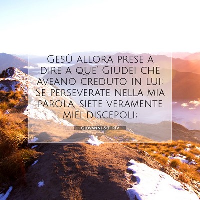 Giovanni 8:31 Versetto della Bibbia Spiegato
