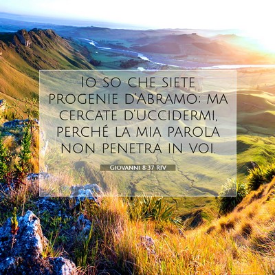 Giovanni 8:37 Versetto della Bibbia Spiegato