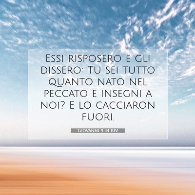 Giovanni 9:34 RIV Immagine del Versetto della Bibbia