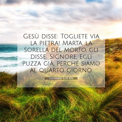 Giovanni 11:39 Versetto della Bibbia Spiegato