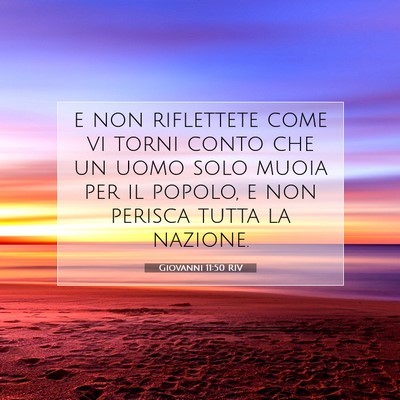 Giovanni 11:50 Versetto della Bibbia Spiegato