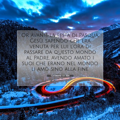 Giovanni 13:1 Versetto della Bibbia Spiegato