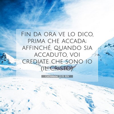 Giovanni 13:19 Versetto della Bibbia Spiegato