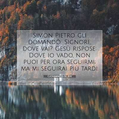 Giovanni 13:36 Versetto della Bibbia Spiegato