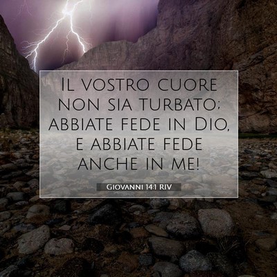 Giovanni 14:1 RIV Immagine del Versetto della Bibbia
