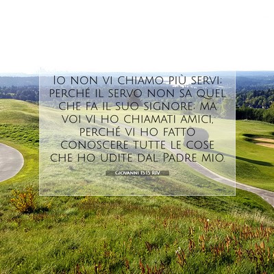 Giovanni 15:15 RIV Immagine del Versetto della Bibbia