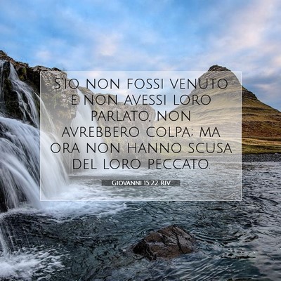 Giovanni 15:22 RIV Immagine del Versetto della Bibbia