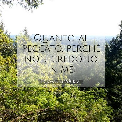 Giovanni 16:9 RIV Immagine del Versetto della Bibbia