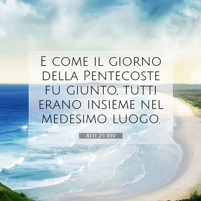 Atti 2:1 RIV Immagine del Versetto della Bibbia
