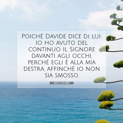 Atti 2:25 Versetto della Bibbia Spiegato
