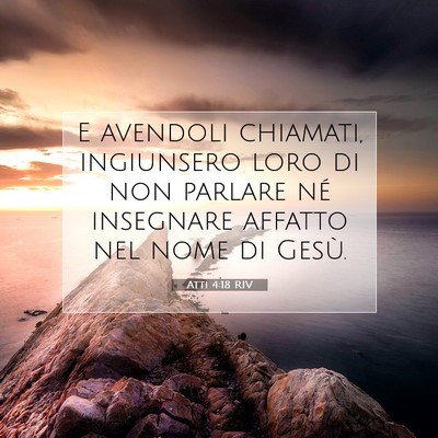 Atti 4:18 Versetto della Bibbia Spiegato